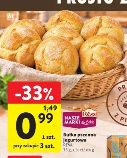 Bułka pszenna jogurtowa Reva