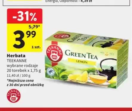 Herbata Teekanne Green Tea Lemon