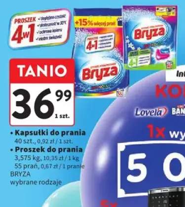 Kapsułki do prania Bryza +1 wariant