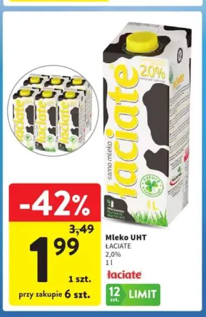 Mleko UHT Łaciate 2,0%