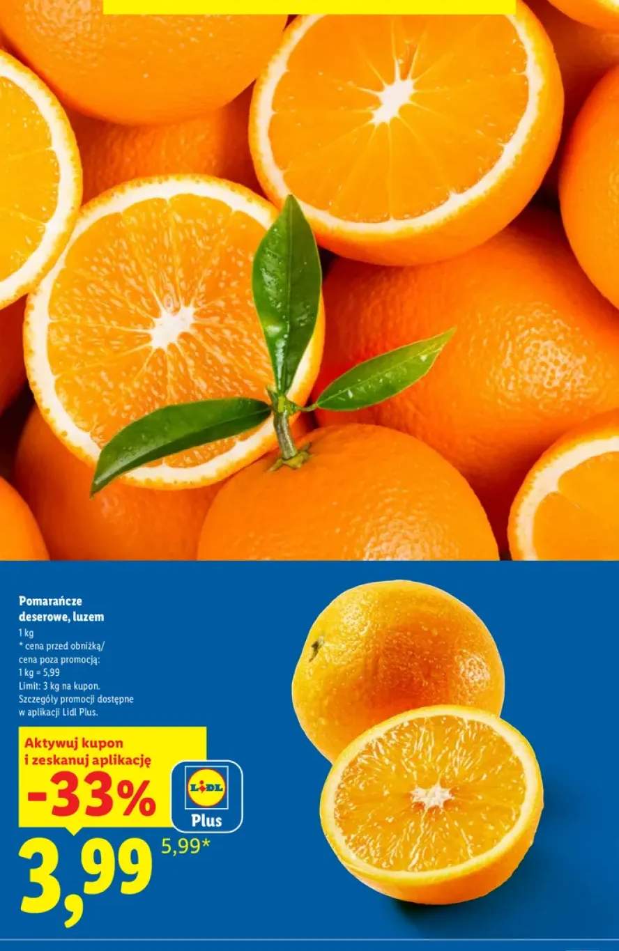 Pomarańcze deserowe luzem