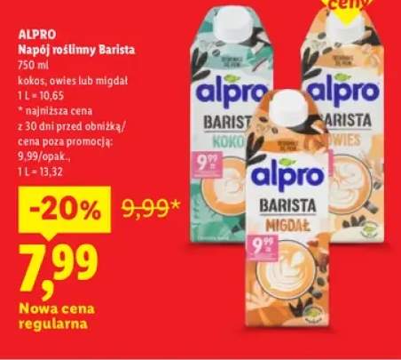 Napój roślinny Barista kokos Alpro +2 warianty