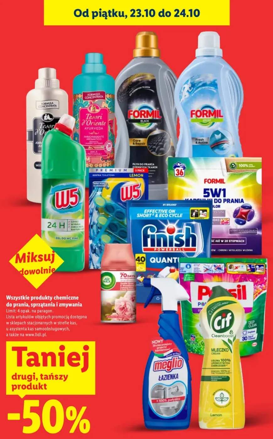 Produkty chemiczne do prania, sprzątania i zmywania +12 wariantów