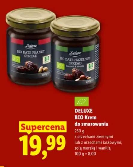 BIO Krem do smarowania z orzechami ziemnymi Deluxe +1 wariant