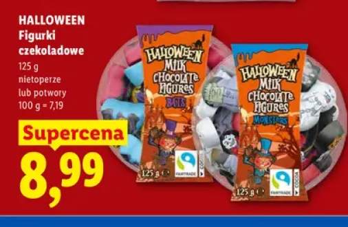 Figurki czekoladowe potwory Halloween +1 wariant