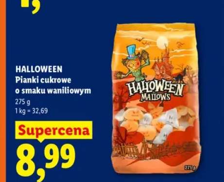 Pianki cukrowe o smaku waniliowym Halloween