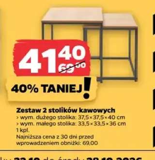 Zestaw 2 stolików kawowych