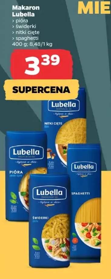 Makaron Lubella pióra +3 warianty