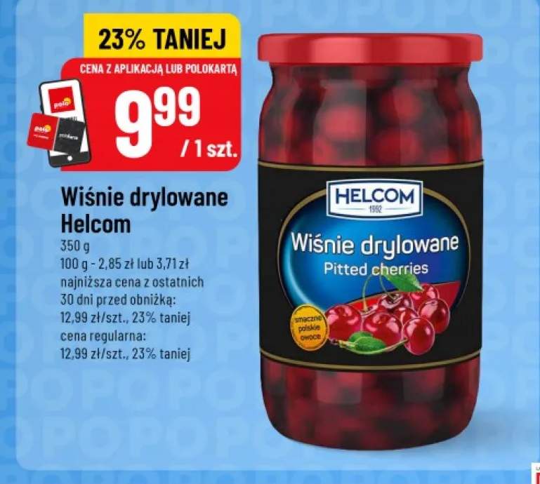 Wiśnie drylowane Helcom