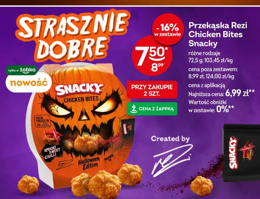 Przekąska Rezi Chicken Bites Snacky Spooky Sweet Chilli