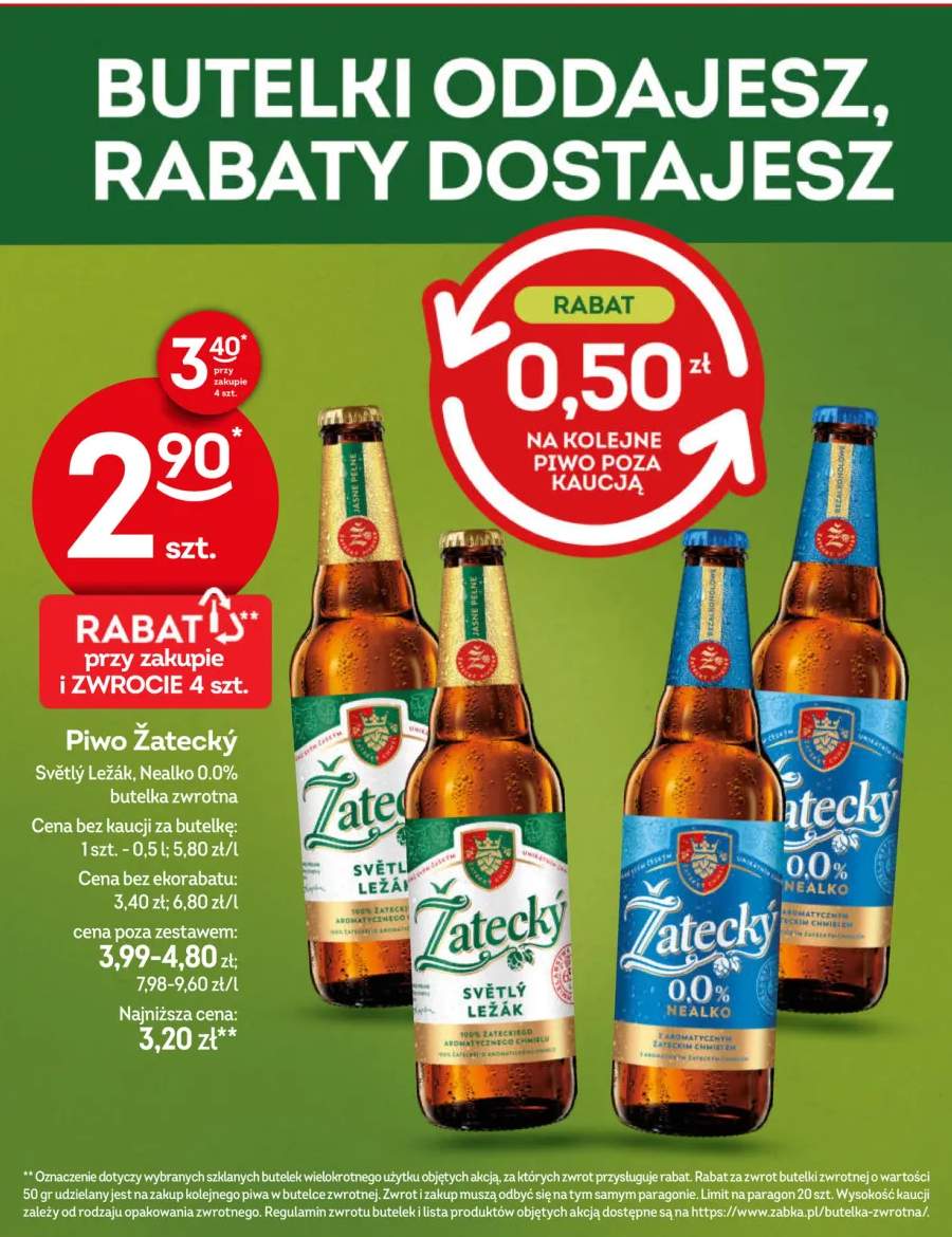 Piwo Žatecký Světlý Ležák +1 wariant