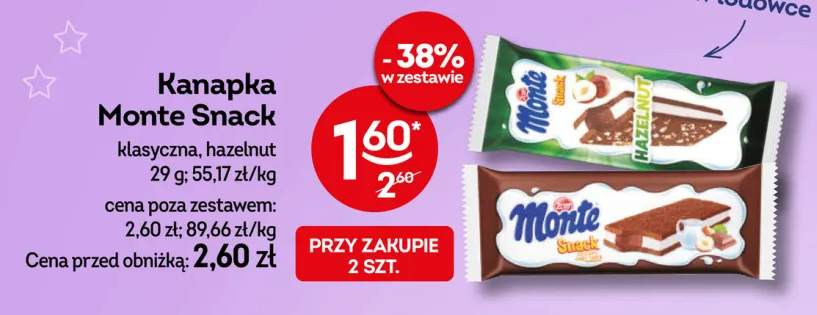 Kanapka Monte Snack klasyczna +1 wariant