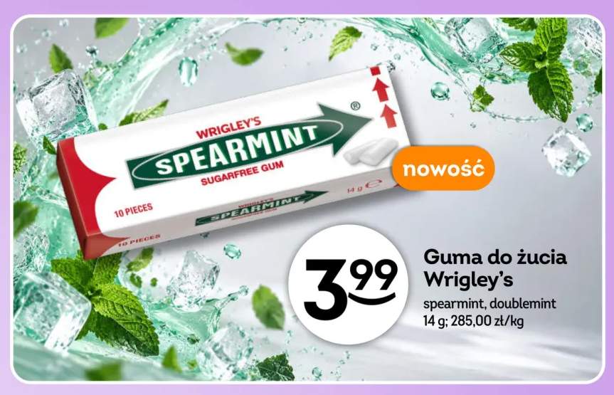 Guma do żucia Wrigley's spearmint +1 wariant
