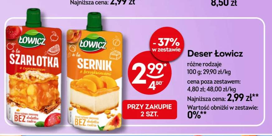 Deser Łowicz à la szarlotka z cynamonem +1 wariant