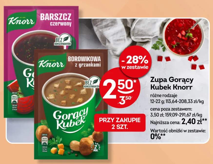 Zupa Gorący Kubek Knorr