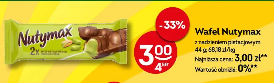 Wafel Nutymax z nadzieniem pistacjowym