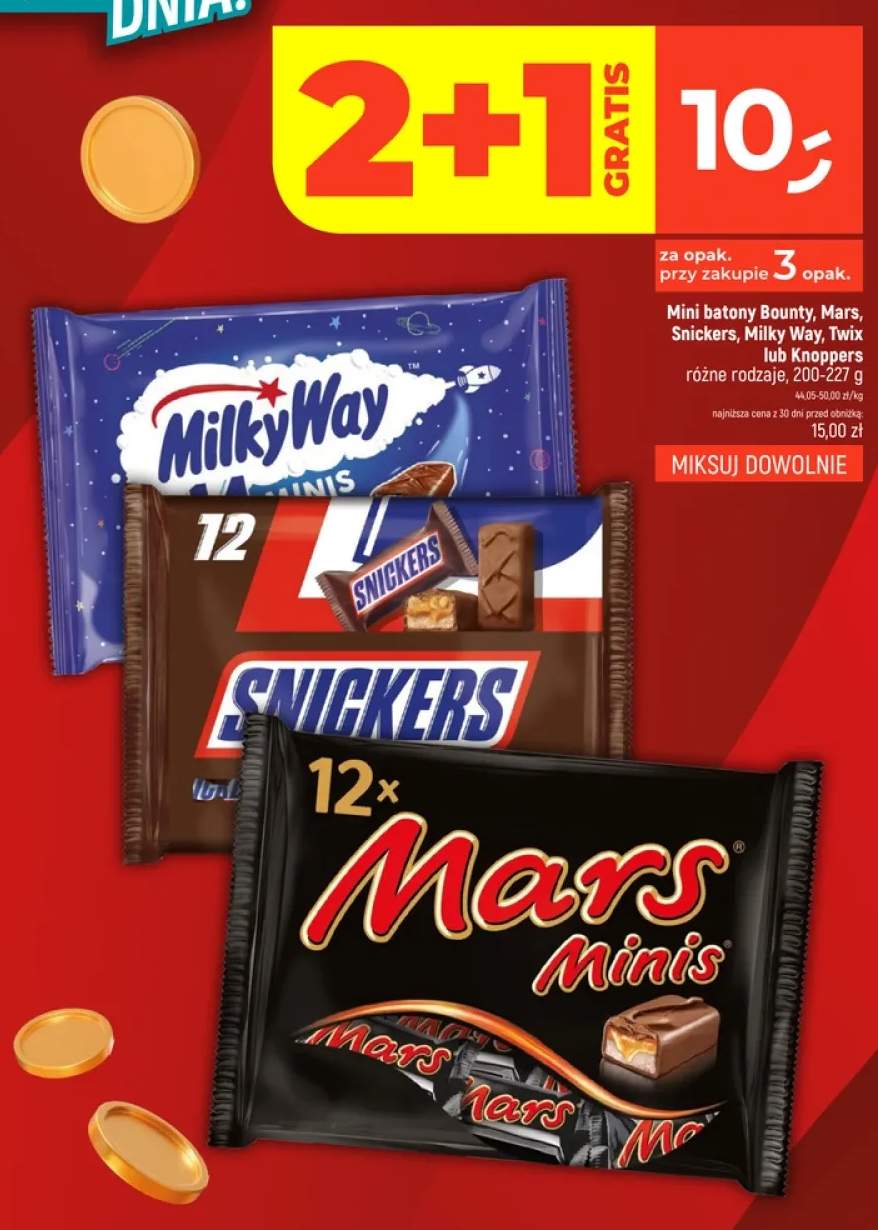 Mini batony Bounty +5 wariantów