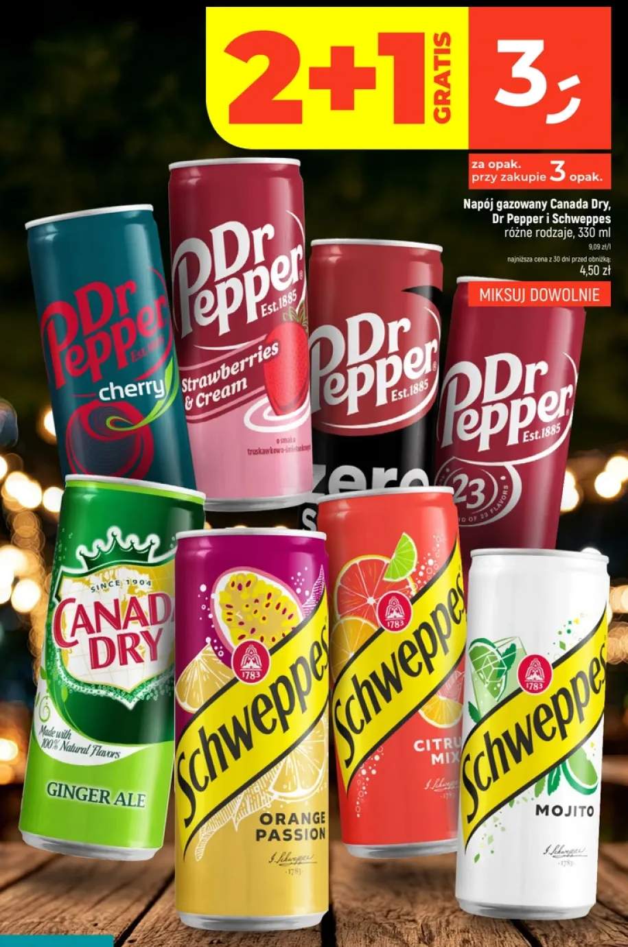 Napój gazowany Dr Pepper Cherry +7 wariantów