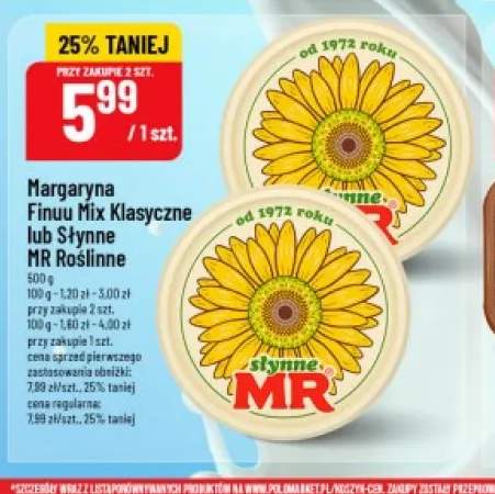 Margaryna Słynne MR Roślinne +1 wariant