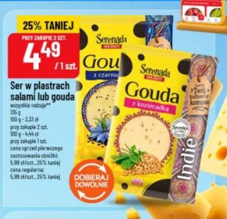 Ser w plastrach gouda Serenada +1 wariant