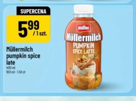 Napój mleczny Müllermilch pumpkin spice latte Müller