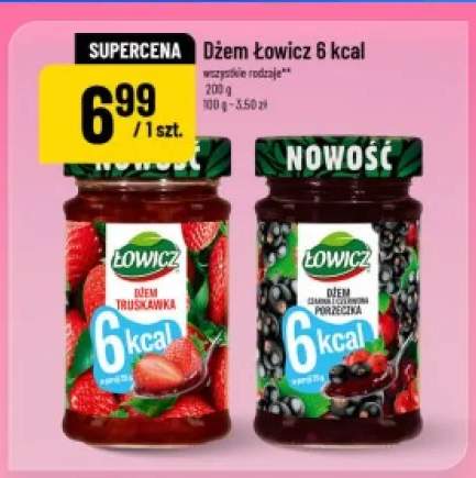 Dżem truskawkowy Łowicz 6 kcal +1 wariant