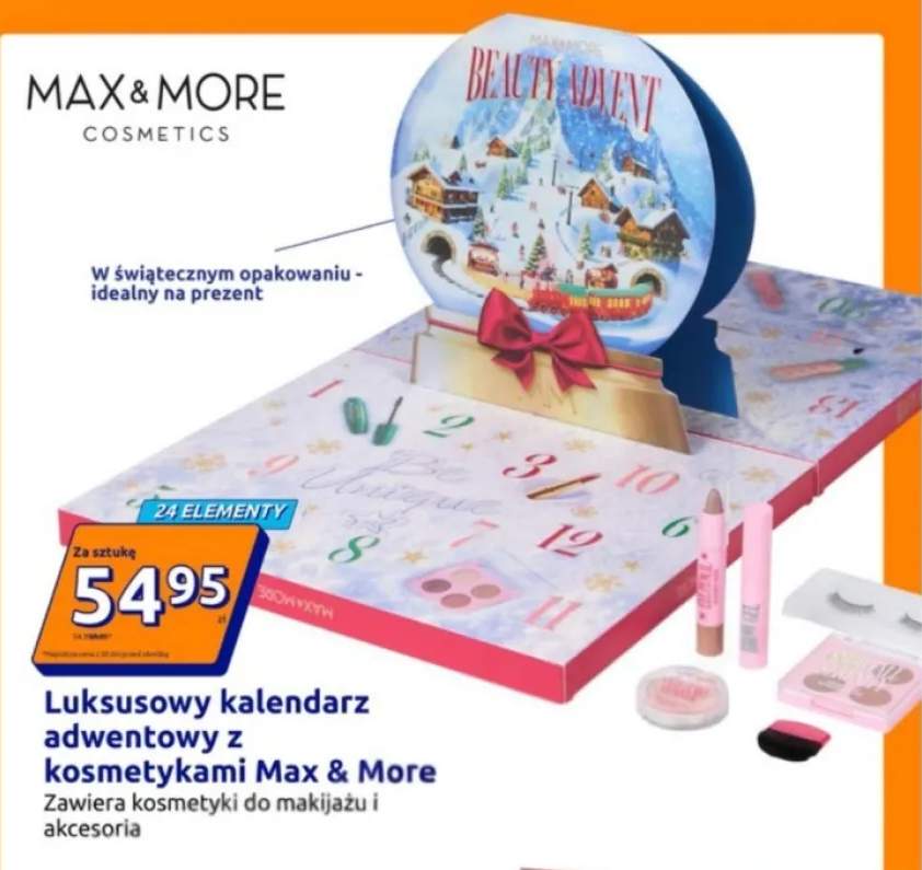 Luksusowy kalendarz adwentowy z kosmetykami Max & More