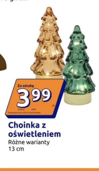 Choinka z oświetleniem 13 cm