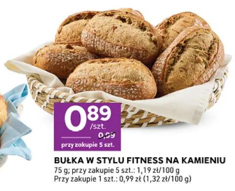 Bułka w stylu fitness na kamieniu