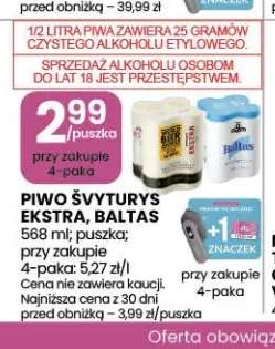 Piwo Švyturys Ekstra +1 wariant