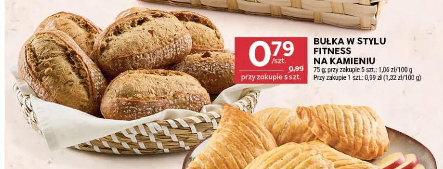 Bułka w stylu fitness na kamieniu