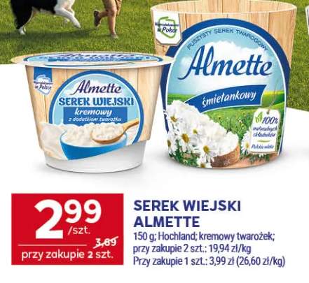 Serek wiejski Almette kremowy twarożek