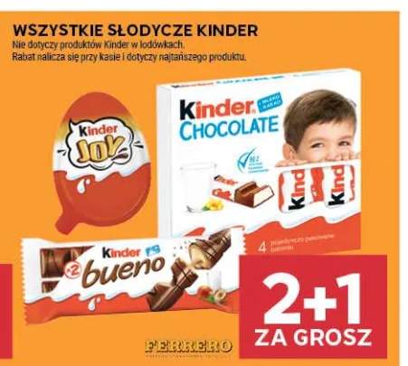 Słodycze Kinder +3 warianty