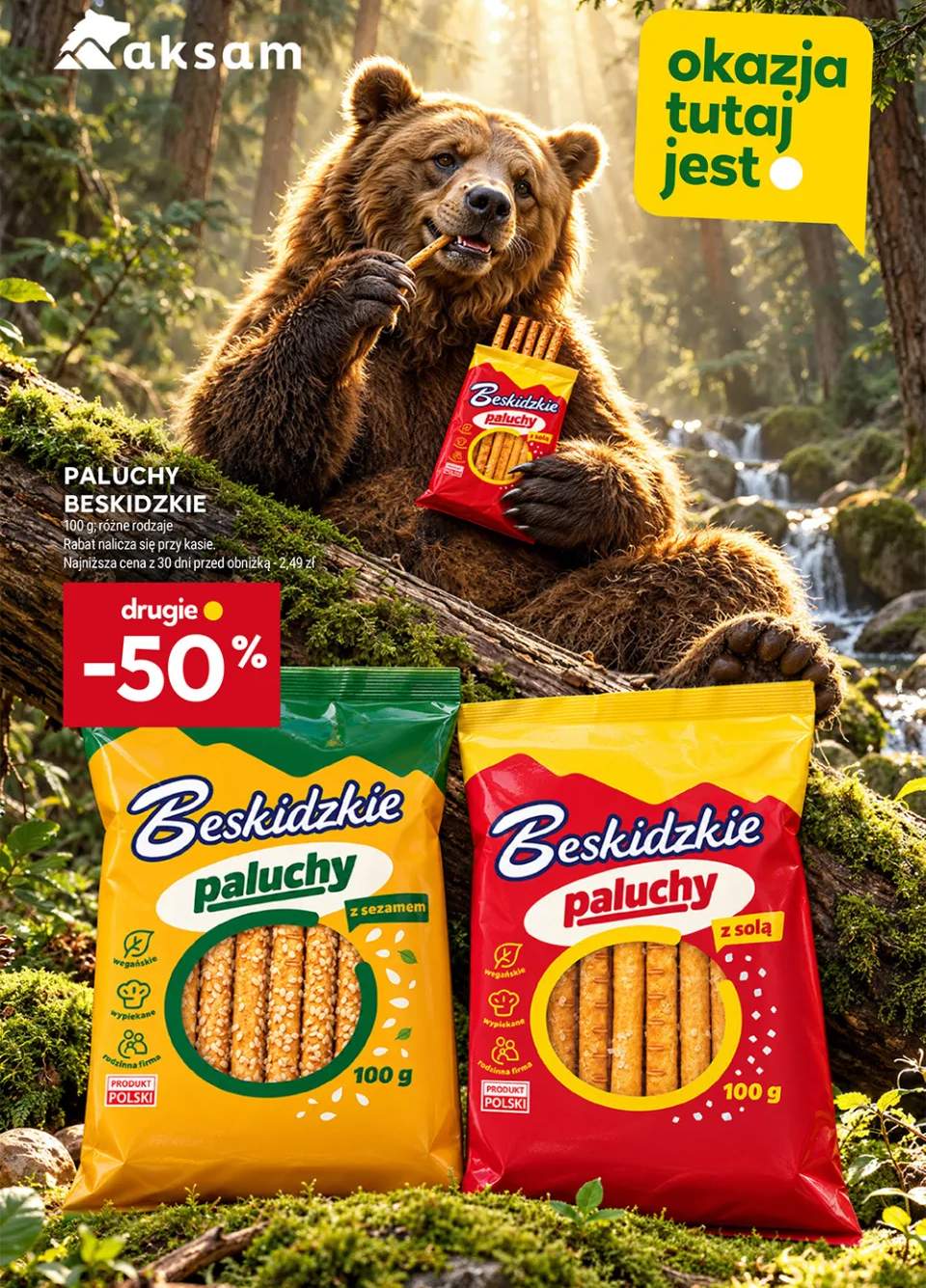 Paluchy Beskidzkie z sezamem +1 wariant