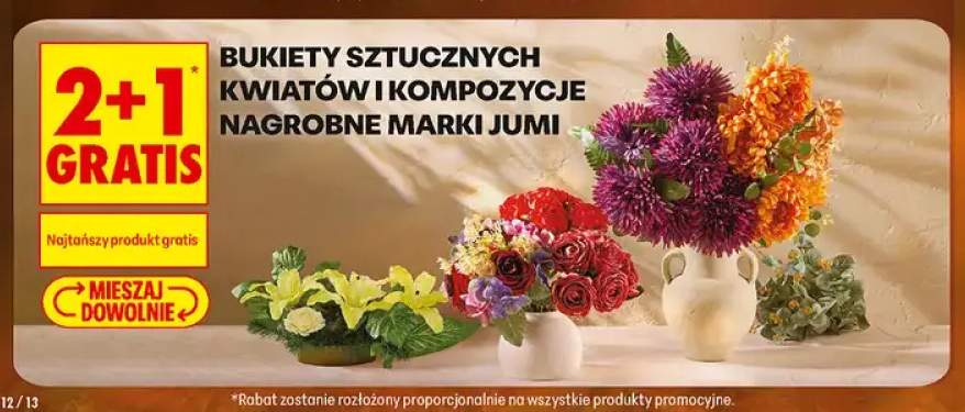 Bukiety sztucznych kwiatów i kompozycje nagrobne Jumi