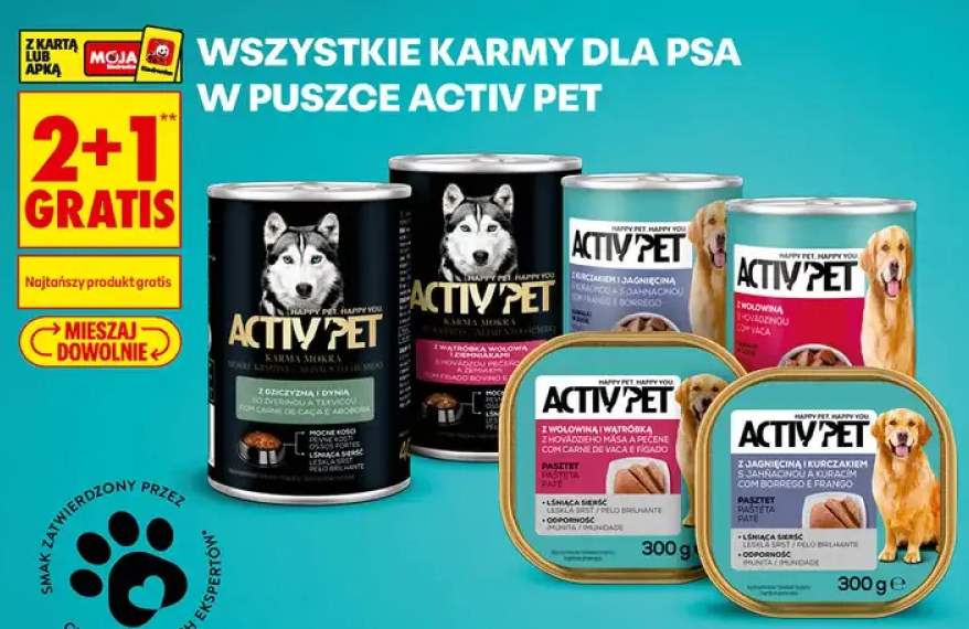 Karmy dla psa w puszce Activ Pet +6 wariantów