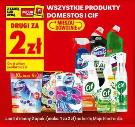 Produkty Domestos i Cif