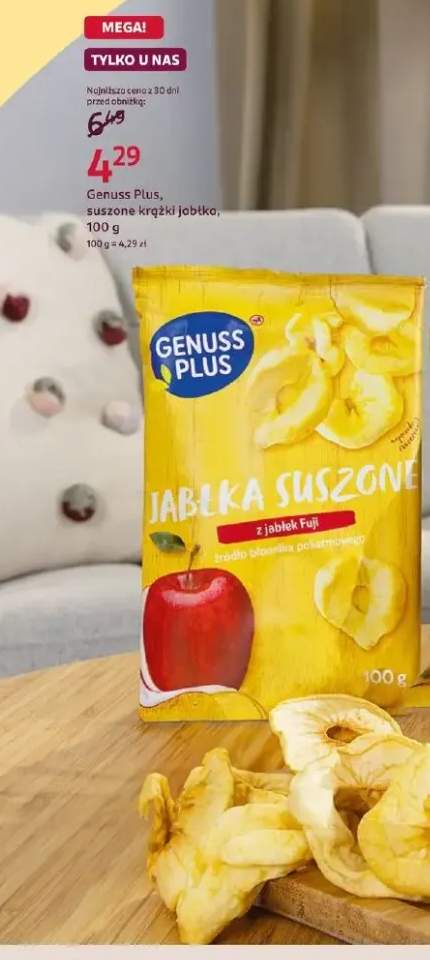 Suszone krążki jabłka Genuss Plus
