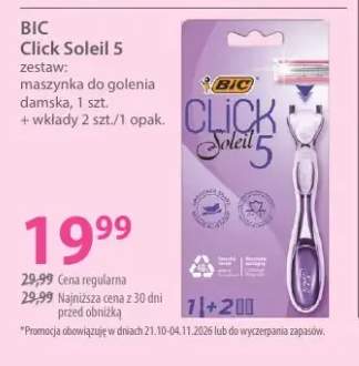 Zestaw maszynka do golenia damska + wkłady 2 szt. Click Soleil 5 BIC