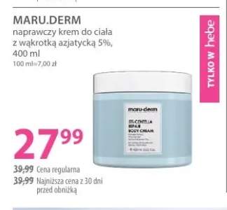 Naprawczy krem do ciała z wąkrotką azjatycką 5% Maru.Derm