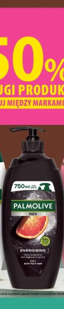 Żel pod prysznic Palmolive Men Energising 3 in 1 750 ml