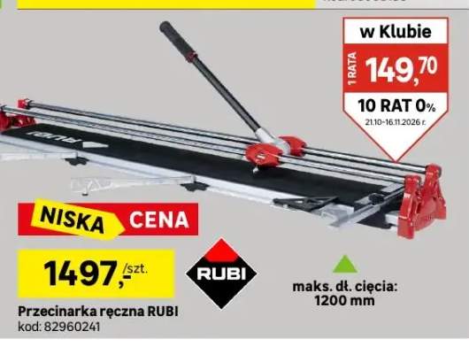 Przecinarka ręczna Rubi
