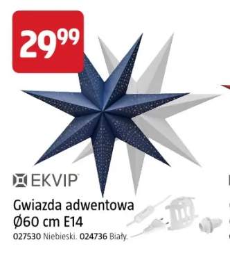 Gwiazda adwentowa Ø60 cm E14 Ekvip