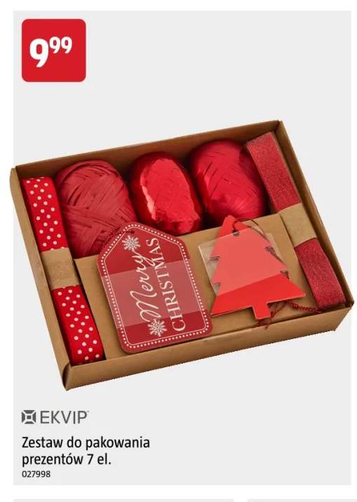 Zestaw do pakowania prezentów 7 el. Ekvip