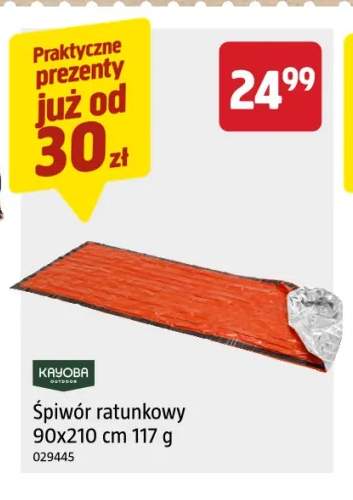 Śpiwór ratunkowy 90x210 cm 117 g Kayoba Outdoor