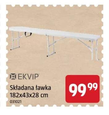 Składana ławka 182x43x28 cm Ekvip