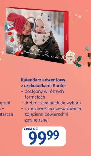 Kalendarz adwentowy z czekoladkami Kinder
