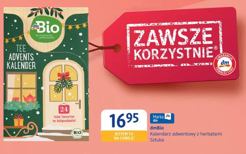 Kalendarz adwentowy z herbatami dmBio