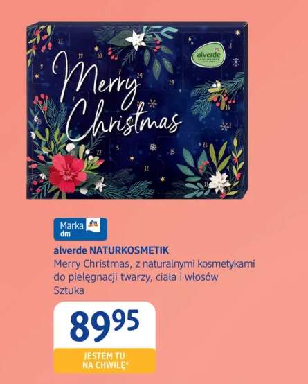 Kalendarz adwentowy Merry Christmas alverde NATURKOSMETIK