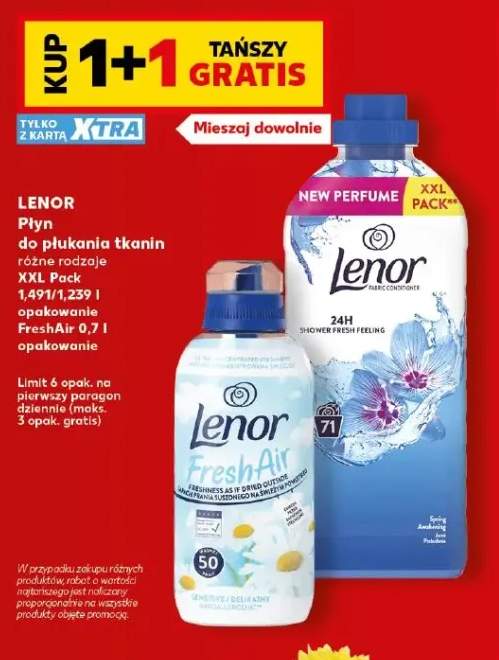Płyn do płukania tkanin FreshAir Lenor +1 wariant
